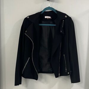 Calvin Klein Women's Black Leather Jacket